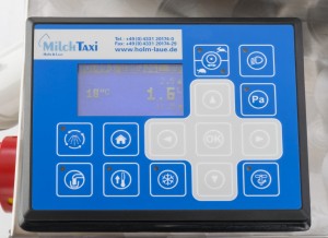 Bedieningsdisplay Holm en Laue Melktaxi